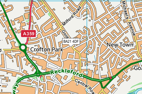 BA21 4DF map - OS VectorMap District (Ordnance Survey)