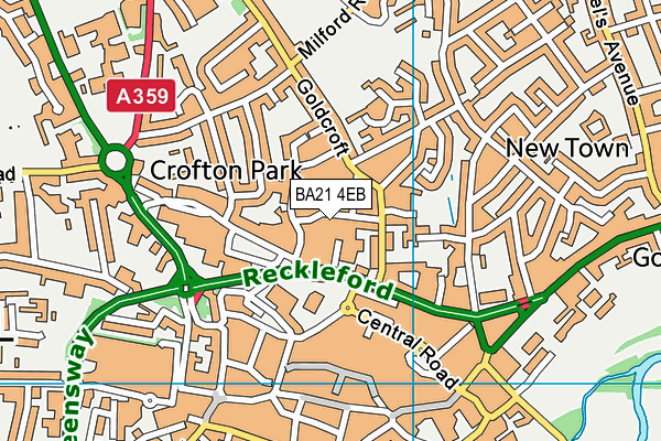 BA21 4EB map - OS VectorMap District (Ordnance Survey)