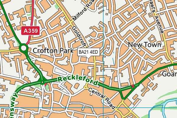 BA21 4ED map - OS VectorMap District (Ordnance Survey)