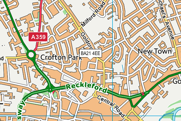 BA21 4EE map - OS VectorMap District (Ordnance Survey)