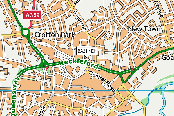 BA21 4EH map - OS VectorMap District (Ordnance Survey)