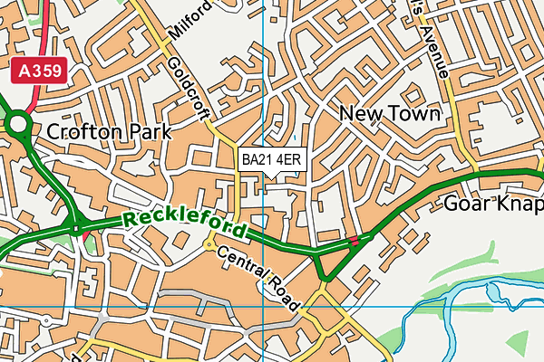 BA21 4ER map - OS VectorMap District (Ordnance Survey)