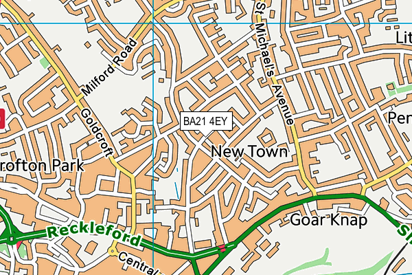 BA21 4EY map - OS VectorMap District (Ordnance Survey)