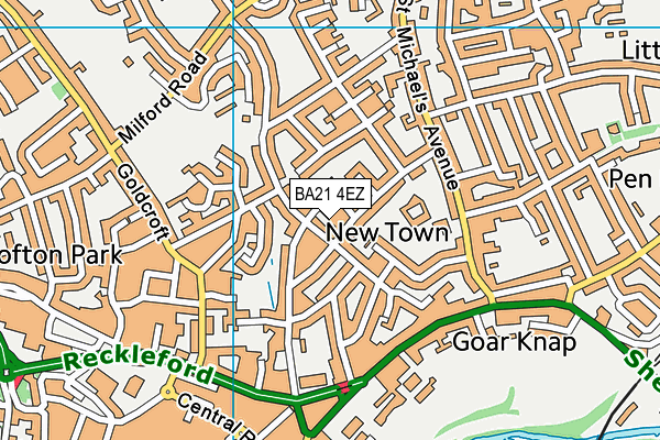 BA21 4EZ map - OS VectorMap District (Ordnance Survey)