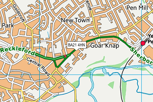 BA21 4HN map - OS VectorMap District (Ordnance Survey)