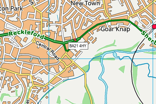 BA21 4HY map - OS VectorMap District (Ordnance Survey)