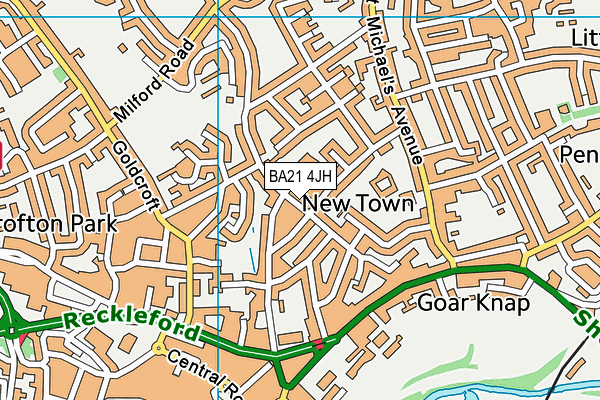 BA21 4JH map - OS VectorMap District (Ordnance Survey)