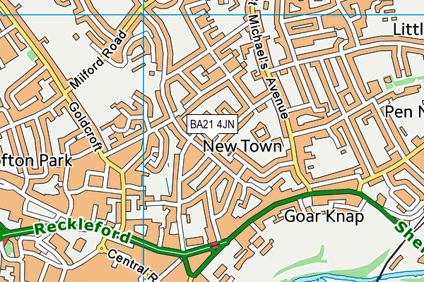 BA21 4JN map - OS VectorMap District (Ordnance Survey)