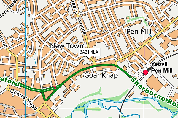 BA21 4LA map - OS VectorMap District (Ordnance Survey)