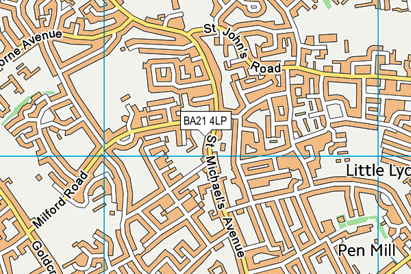 BA21 4LP map - OS VectorMap District (Ordnance Survey)