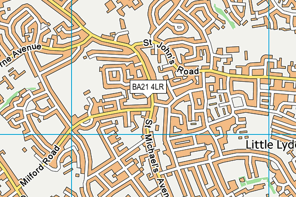BA21 4LR map - OS VectorMap District (Ordnance Survey)
