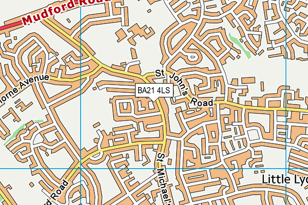 BA21 4LS map - OS VectorMap District (Ordnance Survey)