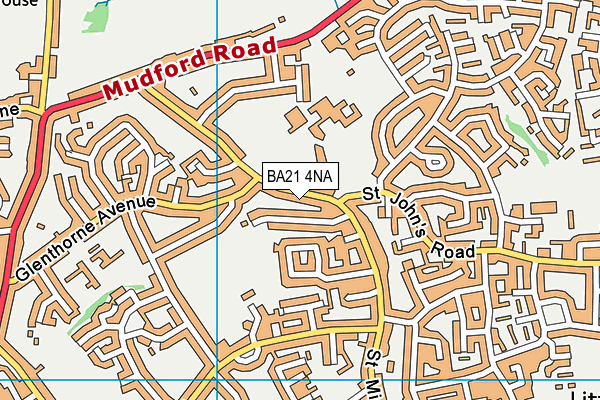 BA21 4NA map - OS VectorMap District (Ordnance Survey)