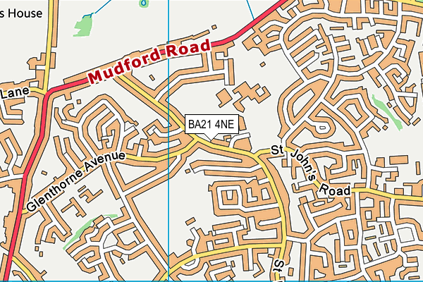 BA21 4NE map - OS VectorMap District (Ordnance Survey)