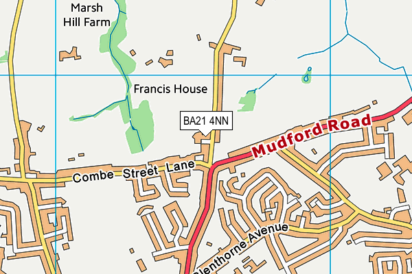 BA21 4NN map - OS VectorMap District (Ordnance Survey)