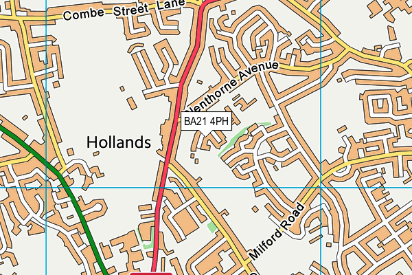 BA21 4PH map - OS VectorMap District (Ordnance Survey)