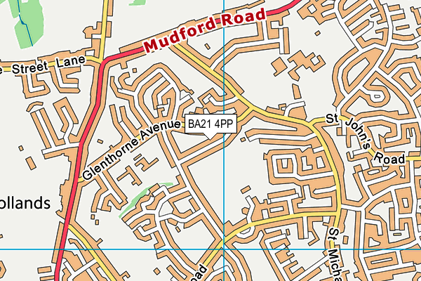 BA21 4PP map - OS VectorMap District (Ordnance Survey)