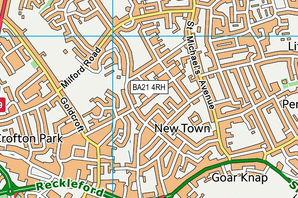 BA21 4RH map - OS VectorMap District (Ordnance Survey)
