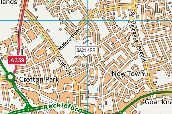 BA21 4RR map - OS VectorMap District (Ordnance Survey)