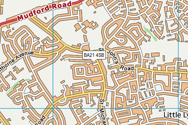 BA21 4SB map - OS VectorMap District (Ordnance Survey)