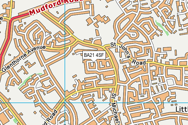 BA21 4SF map - OS VectorMap District (Ordnance Survey)