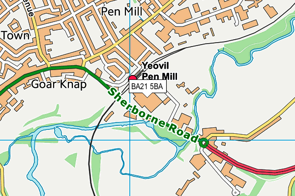 BA21 5BA map - OS VectorMap District (Ordnance Survey)