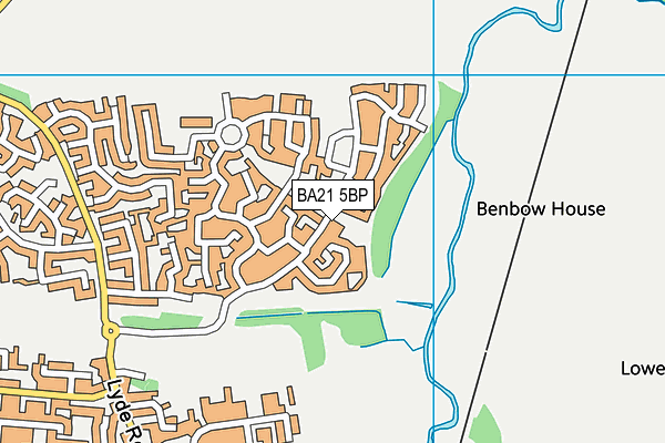 BA21 5BP map - OS VectorMap District (Ordnance Survey)