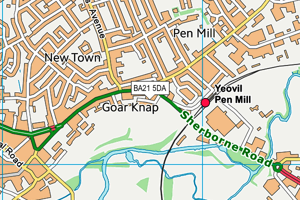 BA21 5DA map - OS VectorMap District (Ordnance Survey)