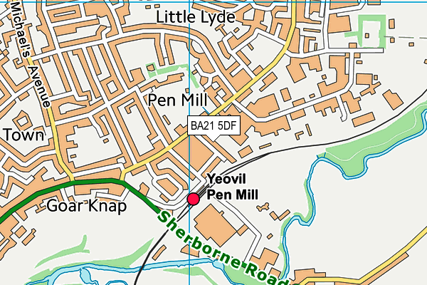 BA21 5DF map - OS VectorMap District (Ordnance Survey)