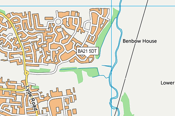 BA21 5DT map - OS VectorMap District (Ordnance Survey)