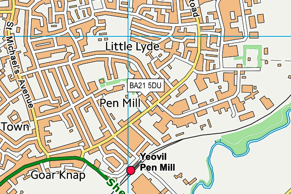 BA21 5DU map - OS VectorMap District (Ordnance Survey)