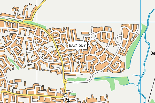 BA21 5DY map - OS VectorMap District (Ordnance Survey)