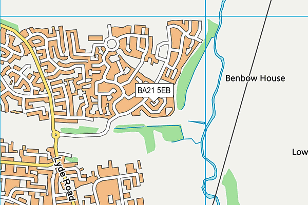 BA21 5EB map - OS VectorMap District (Ordnance Survey)