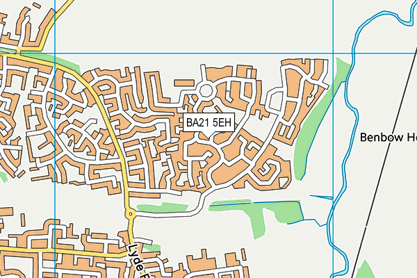 BA21 5EH map - OS VectorMap District (Ordnance Survey)