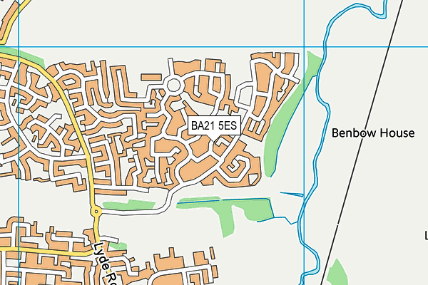 BA21 5ES map - OS VectorMap District (Ordnance Survey)