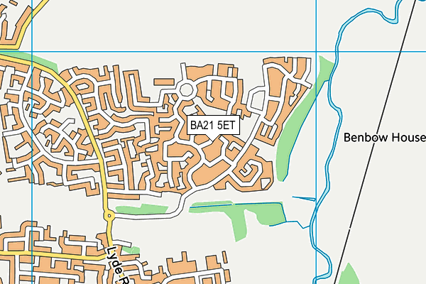 BA21 5ET map - OS VectorMap District (Ordnance Survey)