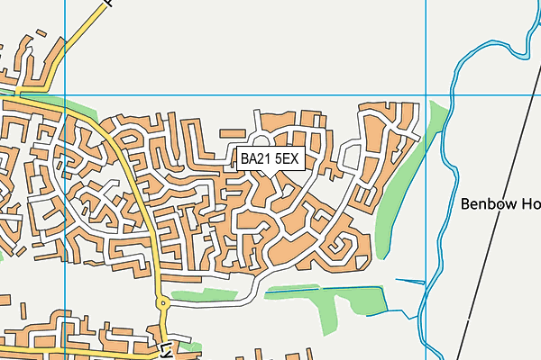 BA21 5EX map - OS VectorMap District (Ordnance Survey)