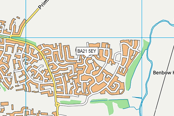 BA21 5EY map - OS VectorMap District (Ordnance Survey)