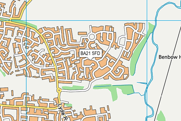 BA21 5FD map - OS VectorMap District (Ordnance Survey)