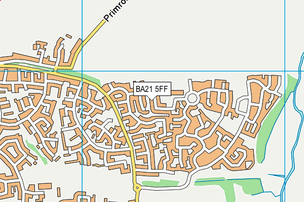 BA21 5FF map - OS VectorMap District (Ordnance Survey)