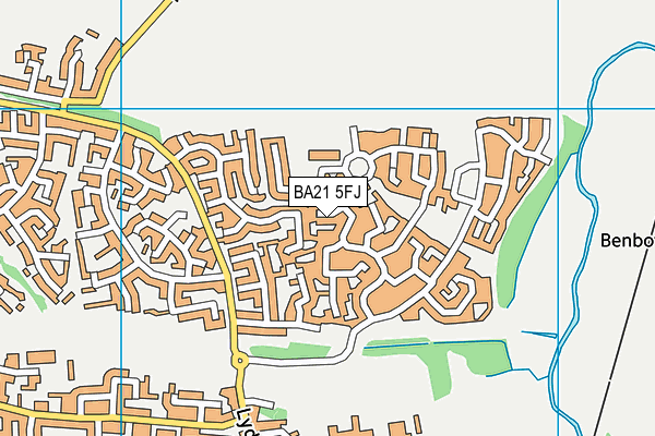 BA21 5FJ map - OS VectorMap District (Ordnance Survey)