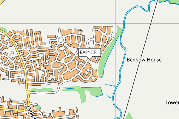 BA21 5FL map - OS VectorMap District (Ordnance Survey)