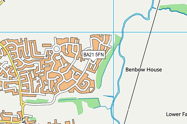 BA21 5FN map - OS VectorMap District (Ordnance Survey)