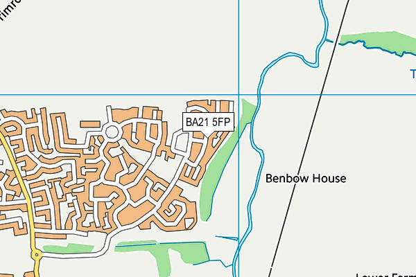 BA21 5FP map - OS VectorMap District (Ordnance Survey)