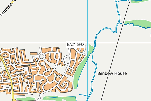 BA21 5FQ map - OS VectorMap District (Ordnance Survey)