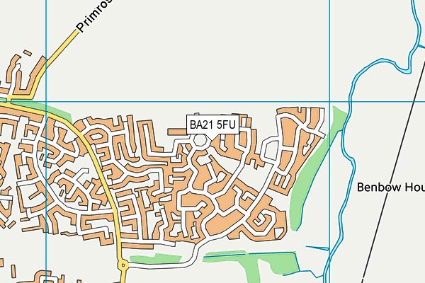 BA21 5FU map - OS VectorMap District (Ordnance Survey)