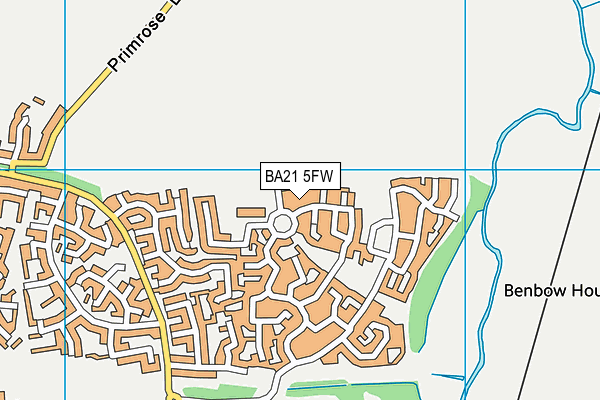 BA21 5FW map - OS VectorMap District (Ordnance Survey)