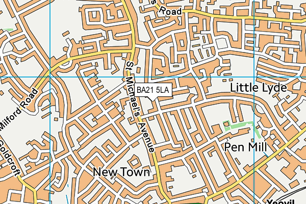 BA21 5LA map - OS VectorMap District (Ordnance Survey)