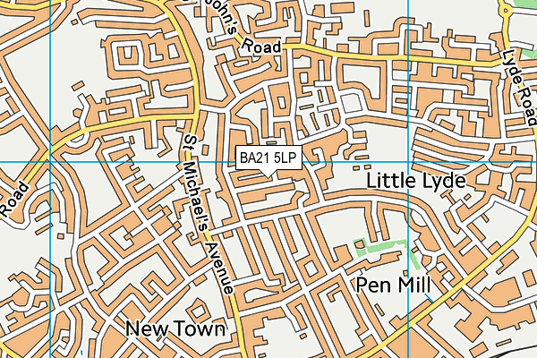 BA21 5LP map - OS VectorMap District (Ordnance Survey)