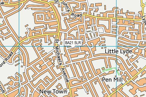 BA21 5LR map - OS VectorMap District (Ordnance Survey)